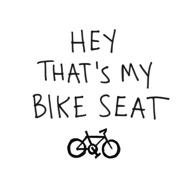 Bike Seat. The Tote.